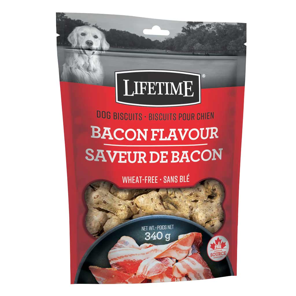 DMB - LIFETIME DOG BACON FLAVOUR BISCUITS 340G