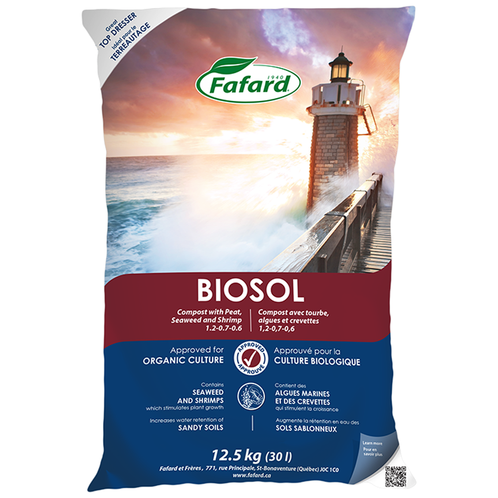 DR - FAFARD BIOSOL COMPOST W PEAT, SEAWEED &amp; SHRIMP 30L