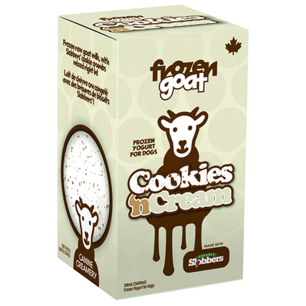 BCR FROZEN GOAT YOGURT TREAT COOKIE 'N CREAM 300ML