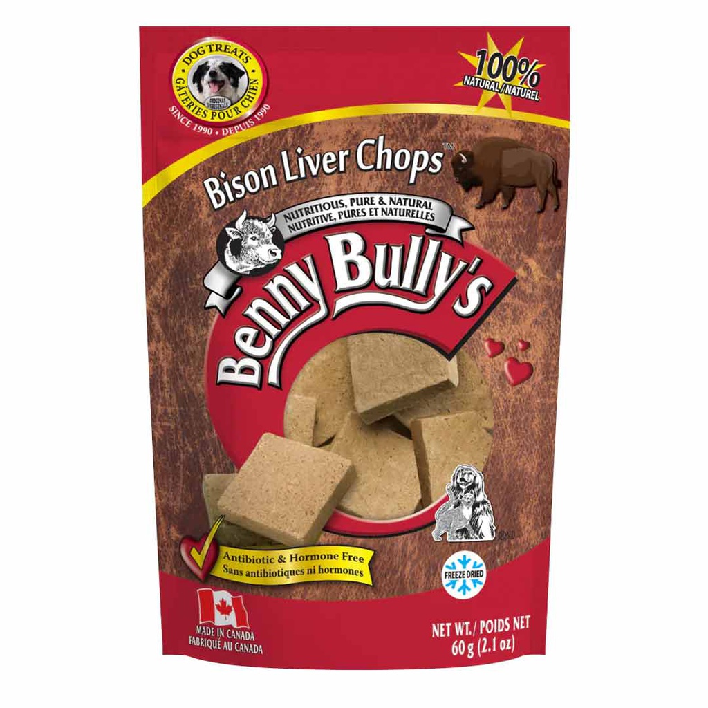 BENNY BULLY'S BISON LIVER CHOP 60G