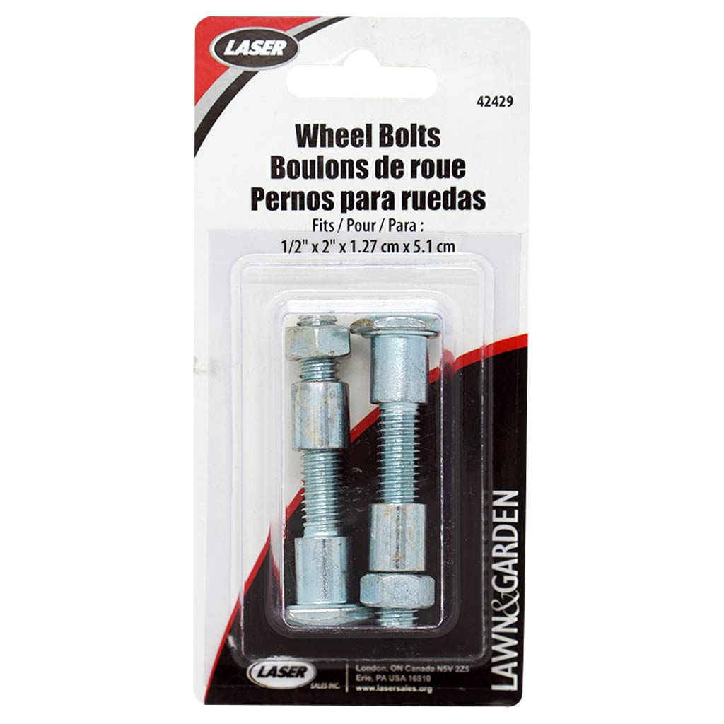 DV - LASER 42429 LAWNMOWER WHEEL BOLTS 2PK