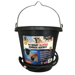 [10038048] FARM INNOVATORS HEATED RUBBER FLAT BACK BUCKET 18QT