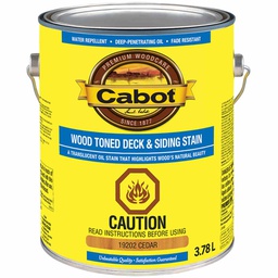 [10041886] DMB - CABOT DECK/SIDING STAIN 3.78L, CEDAR