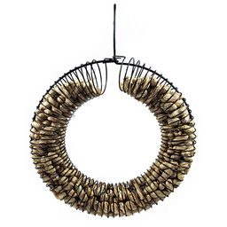 [10047618] PINEBUSH PEANUT FEEDER WREATH BLACK