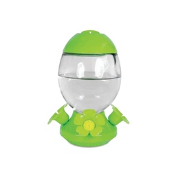 [10049140] DV - PINEBUSH EGG SHAPE GLASS HUMMINGBIRD FEEDER LIME GREEN