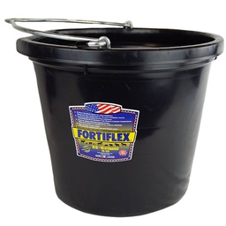 [10053608] FORTEX BUCKET FLAT BACK POLY 20QT BLK