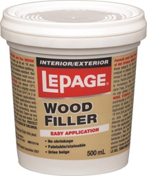 [10053680] LEPAGE WOOD FILLER INTERIOR/EXTERIOR 500ML