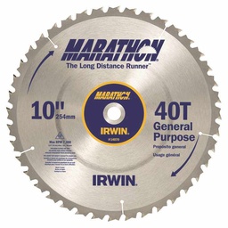 [10057770] DMB - IRWIN MARATHON TABLE SAW BLADE 10&quot;DIA 40 TEETH