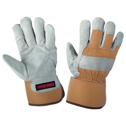 [10058952] TOUGH DUCK PALM LINED SPLIT GLOVE BROWN LRG