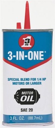 [10060282] 3-IN-ONE MOTOR OIL SAE20 BLEND FOR 1/4HP MOTORS 88.7mL