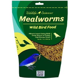 [10060506] WILDLIFE SCIENCE DRIED MEALWORMS 198G (7OZ)