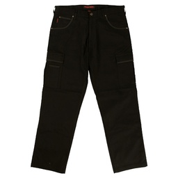 [10063926] TOUGH DUCK STRETCH CARGO PANT BLACK 34W/34