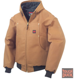 [10064046] DV - TOUGH DUCK BOMBER W/ HOOD BROWN 2XL