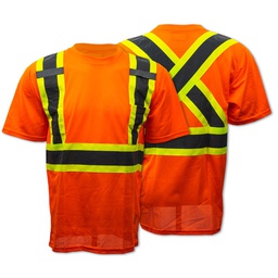 [10064722] DMB - WORK KING SAFETY T-SHIRT POCKET FLUORESCENT ORANGE LRG