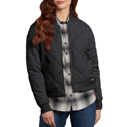 [10065566] DMB - DICKIES WOMENS QUILTED BOMBER JACKET BLACK LARGE