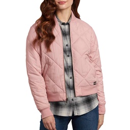 [10065580] DV - DICKIES WOMEN'S SM QUILTED BOMBER JACKET PINK