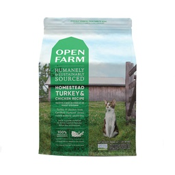 [10065652] OPEN FARM CAT HOMESTEAD TURKEY &amp; CHICKEN 4LB 