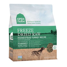 [10065680] OPEN FARM DOG HOMESTEAD TURKEY RECIPE FREEZE DRIED 13.5OZ