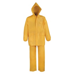 [10070704] DIAMONDBACK PVC RAINSUIT YELLOW LARGE