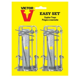 [10071218] DV - VICTOR EASY SET GOPHER TRAP REUSABLE STL 2PK