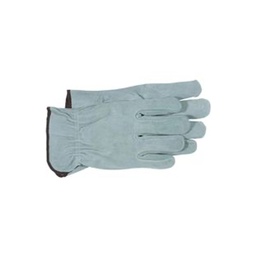 [10073842] DV - BOSS DRIVER GLOVE SPLIT LEATHER GRAY MED