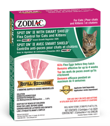 [10079172] DMB - DMB - ZODIAC SMART SHIELD SPOT ON II CATS &amp; KITTENS 3 TUBE REFILL