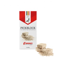 [10079180] VANROBAEYS PIGEON PICKING BLOCKS WHITE (6PK x 620g)