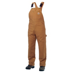 [10080674] TOUGH DUCK MENS DLX UNLINED BIB OVERALL BROWN LRG 