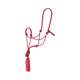 [10082364] GER-RYAN ROPE HALTER W/LEAD RED