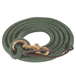 [10083420] GER-RYAN POLY COWBOY LEAD 9' W/BOLT SNAP GREEN