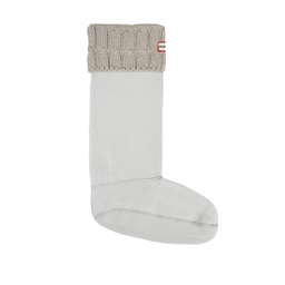 [10084016] DV - HUNTER TALL BOOT SOCK 6 STITCH CABLE GREIGE MEDIUM