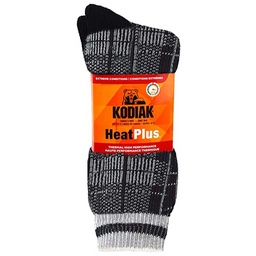 [10084664] DMB - KODIAK MENS CHECK THERMAL BOOT SOCKS 10-13 2PK, CH/BLK