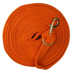 [10086416] GER-RYAN COTTON LUNGE LINE 25' W/ SNAP ORANGE