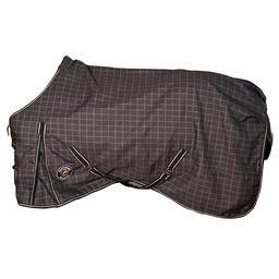 [10086668] DV - CENTURION 600D REGULAR NECK RAINSHEET-CHARCOAL CHECK 72&quot;