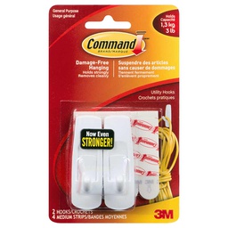 [10087674] COMMAND UTILITY HOOK 2PK WHITE