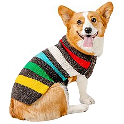 [10087814] DV - CHILLY DOG KNIT CLASSIC SWEATER- CHARCOAL STRIPE S