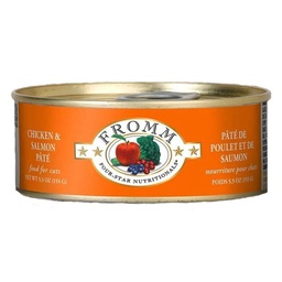 [10088564] FROMM CAT 4STAR GF CHICKEN &amp; SALMON PATE 5.5OZ