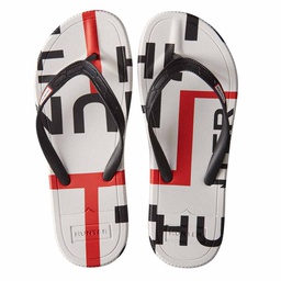 [10088868] DMB - HUNTER WOMENS EXPLODED LOGO FLIP FLOP BLK 7