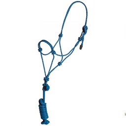 [10089008] GER-RYAN MUSTANG ROPE HALTER PONY/COLT BLUE