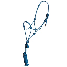 [10089140] GER-RYAN ROPE HALTER YEARLING BLUE