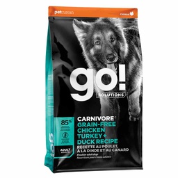 [10090966] GO DOG CARNIVORE GF CHICKEN TURKEY DUCK ADULT 22LB