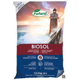 [10092156] FAFARD BIOSOL COMPOST W PEAT, SEAWEED &amp; SHRIMP 30L