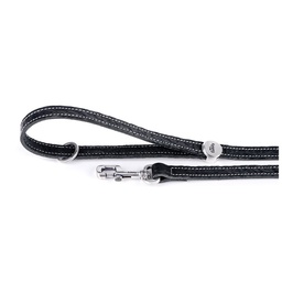 [10092958] MY FAMILY EL PASO LEASH LEATHER BLK