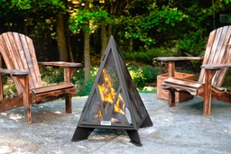 [10095750] IRON EMBERS 4' PYRAMID OUTDOOR FIREPLACE