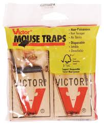 [10006552] VICTOR ORIGINAL WOOD MOUSE TRAPS (2PK) M150TRI