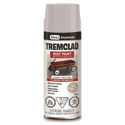 [10017210] RUSTOLEUM TREMCLAD RUST SPRAY PAINT GLOSS ALUMINUM 340G 