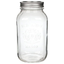 [10017352] DV - BERNARDIN MASON JAR 1.9L WIDE MOUTH W/ LIDS (12PK)