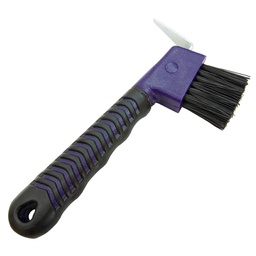 [10025226] GER-RYAN HOOF PICK W/ BRUSH RUBBER GRIP PURPLE