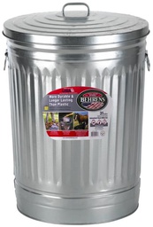 [10034126] BEHRENS TRASH CAN W/ LID GALVANIZED STEEL 31GAL 1270